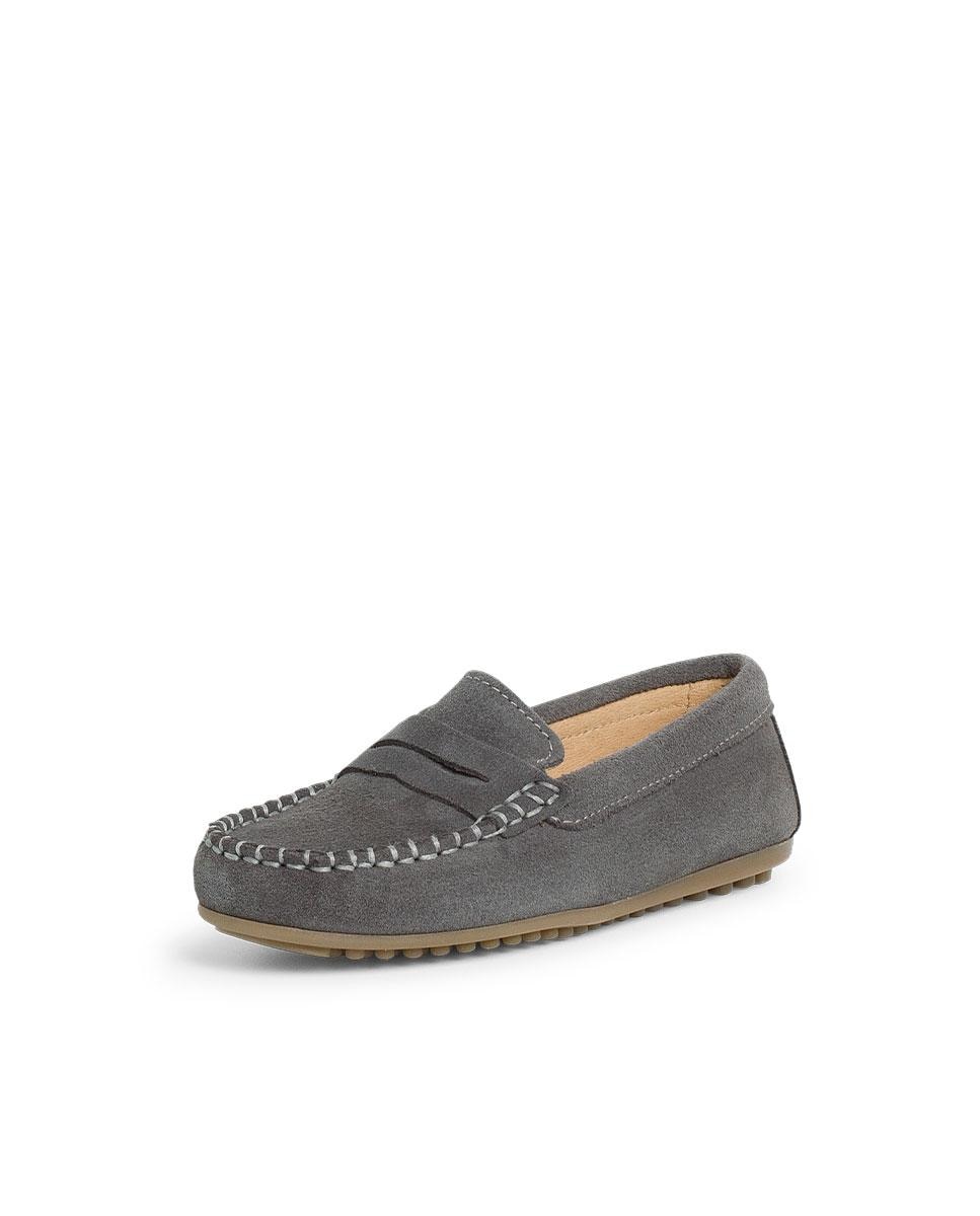 Mocasines de niños serraje antifaz - Pisamonas - Gris Gris-2