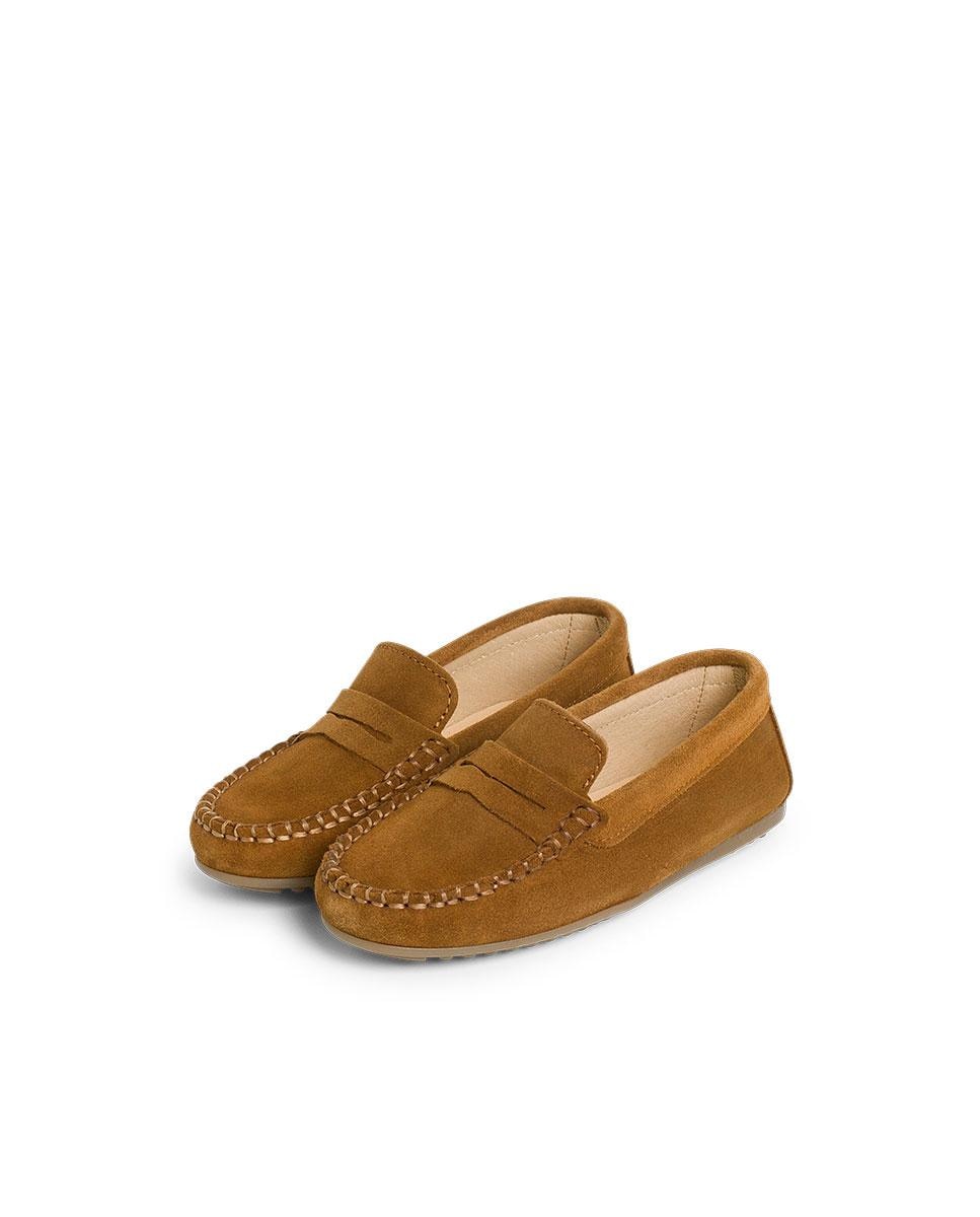 Mocasines de niños serraje antifaz - Pisamonas - Camel Camel-4