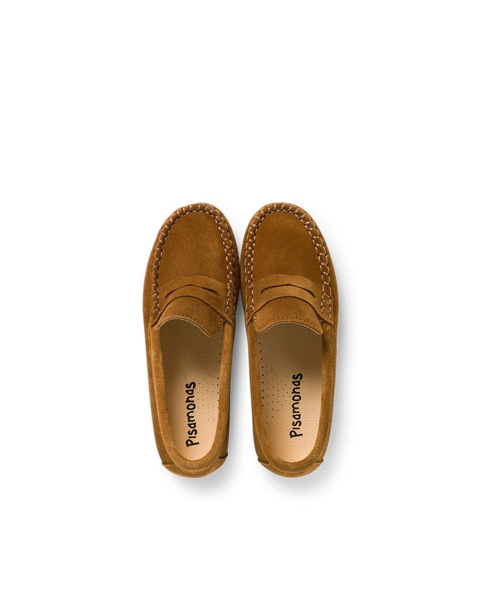 Mocasines de niños serraje antifaz - Pisamonas - Camel Camel-5