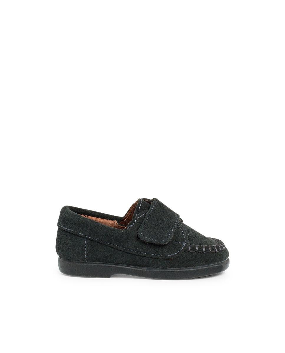 Zapatos de cordones y bluchers de bebé niña serraje cinta adhesiva - Negro Negro-1