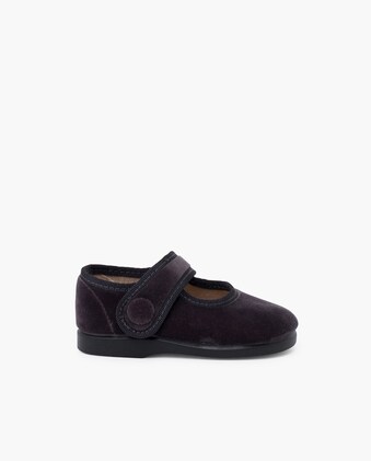 Pisamonas Merceditas Con Fiocco In Velluto – Scarpe Bambina Serratex, Suola In Gomma, Eleganti E Comode