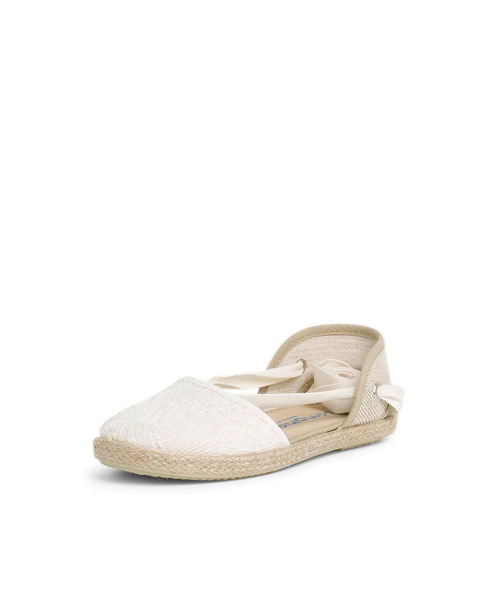 Alpargatas de niña tipo valencianas crochét en - Pisamonas - Beige Beige-2