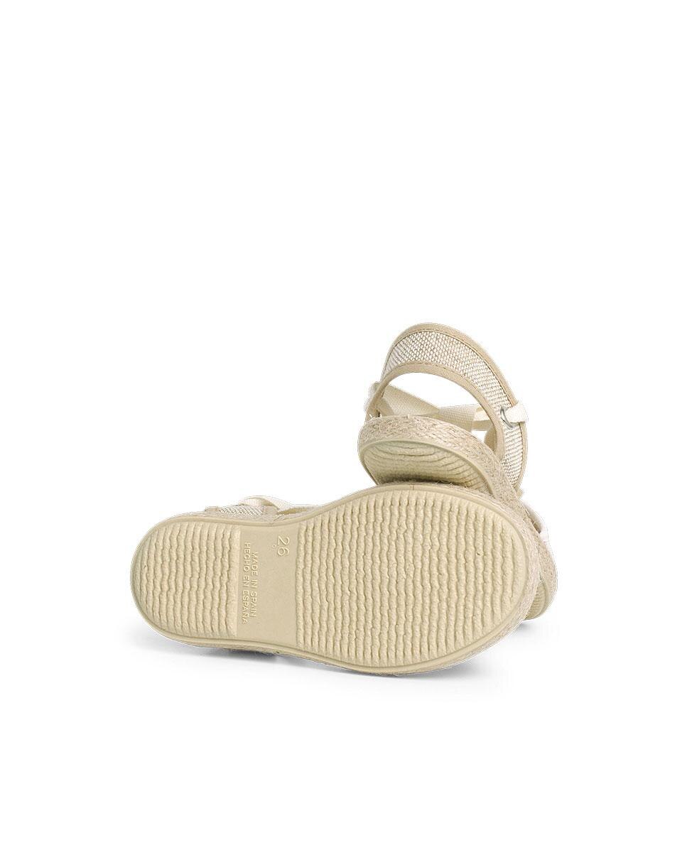 Alpargatas de niña tipo valencianas crochét en - Pisamonas - Beige Beige-3