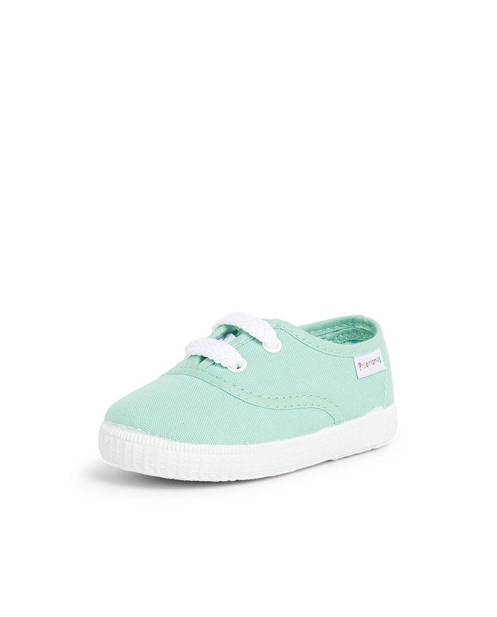 Imagen 2 de Zapatillas deportivas de bebé de cordones - Verde menta Verde menta