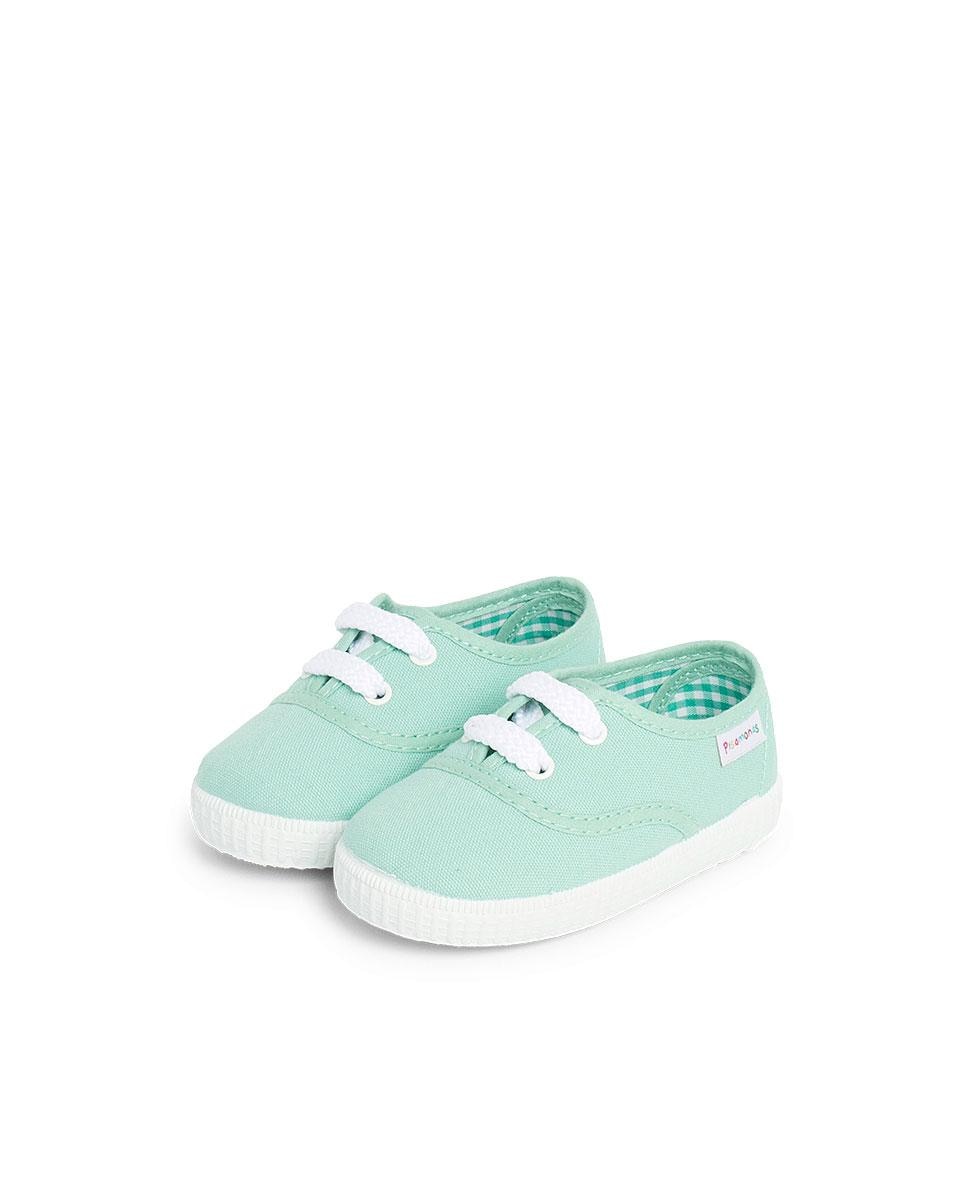 Imagen 4 de Zapatillas deportivas de bebé de cordones - Verde menta Verde menta
