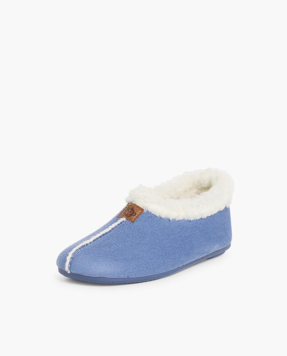 Zapatillas de casa abiertas de Niño Casa Bamara forro tipo Borrego - Pisamonas - Azul Azul-2