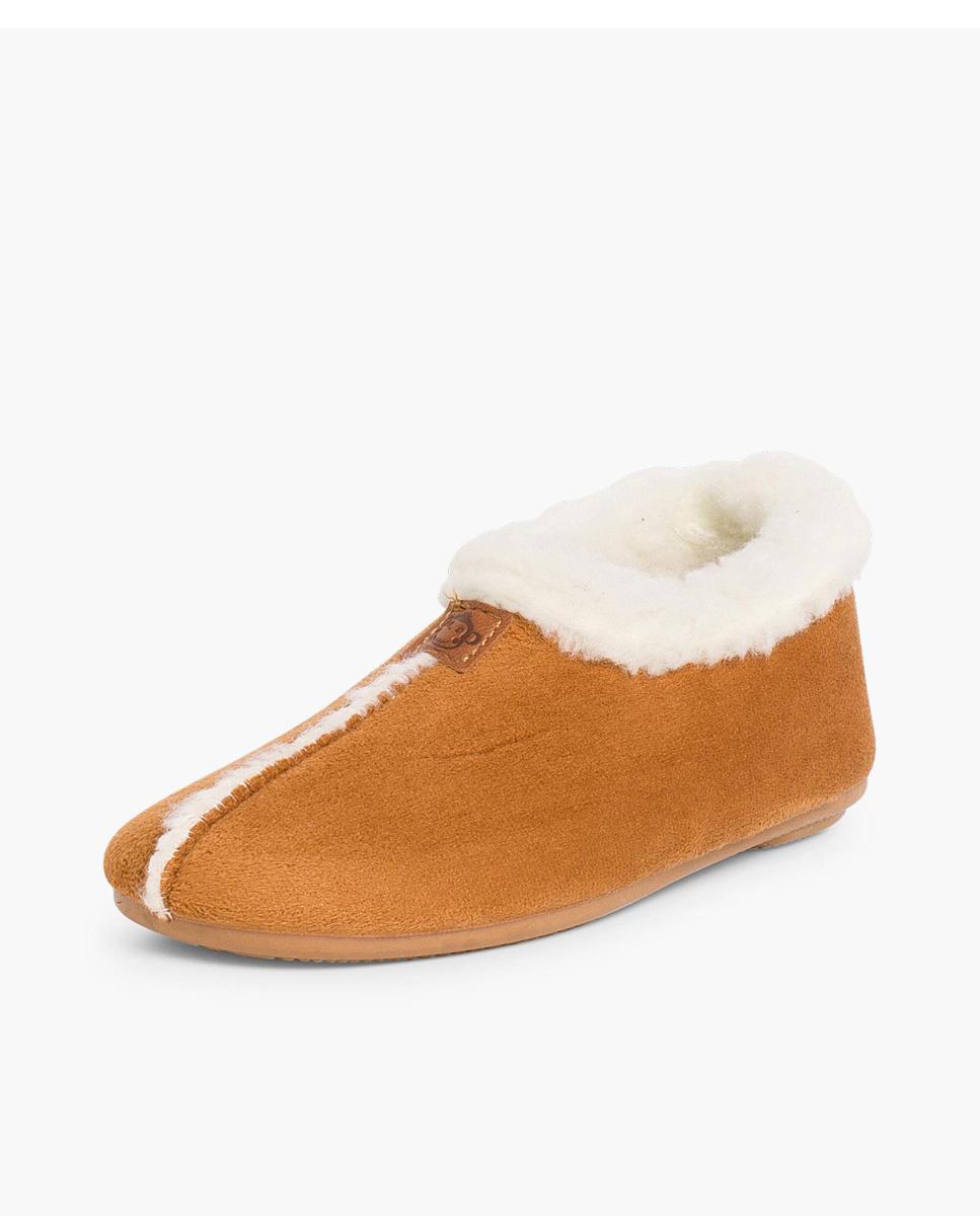 Zapatillas de casa abiertas de Niño Casa Bamara forro tipo Borrego - Pisamonas - Camel Camel-2