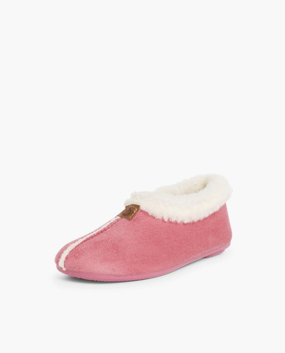 Zapatillas de casa abiertas de Niño Casa Bamara forro tipo Borrego - Pisamonas - Rosa Rosa-2