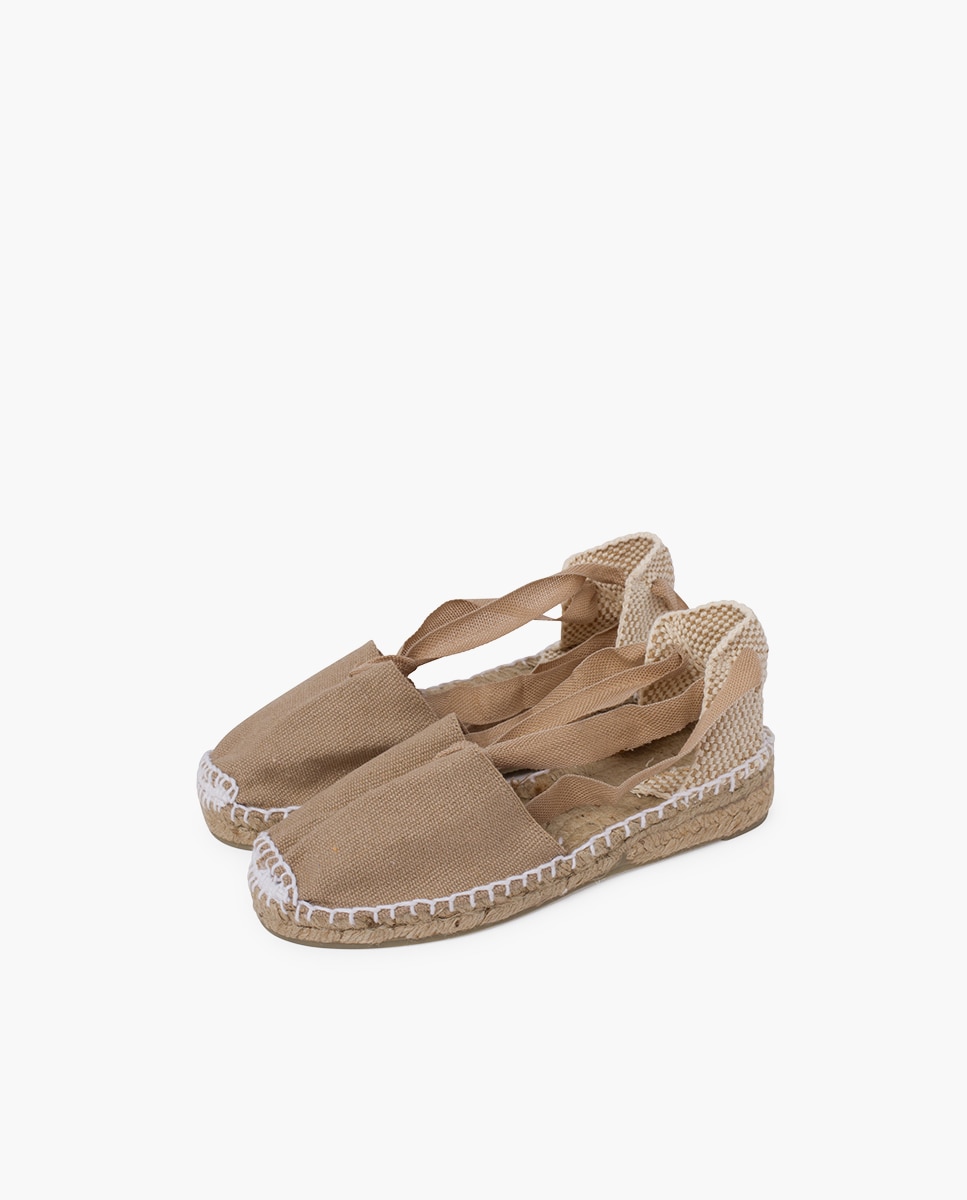 Alpargatas de niña valencianas lisas - Pisamonas - Beige Beige-3