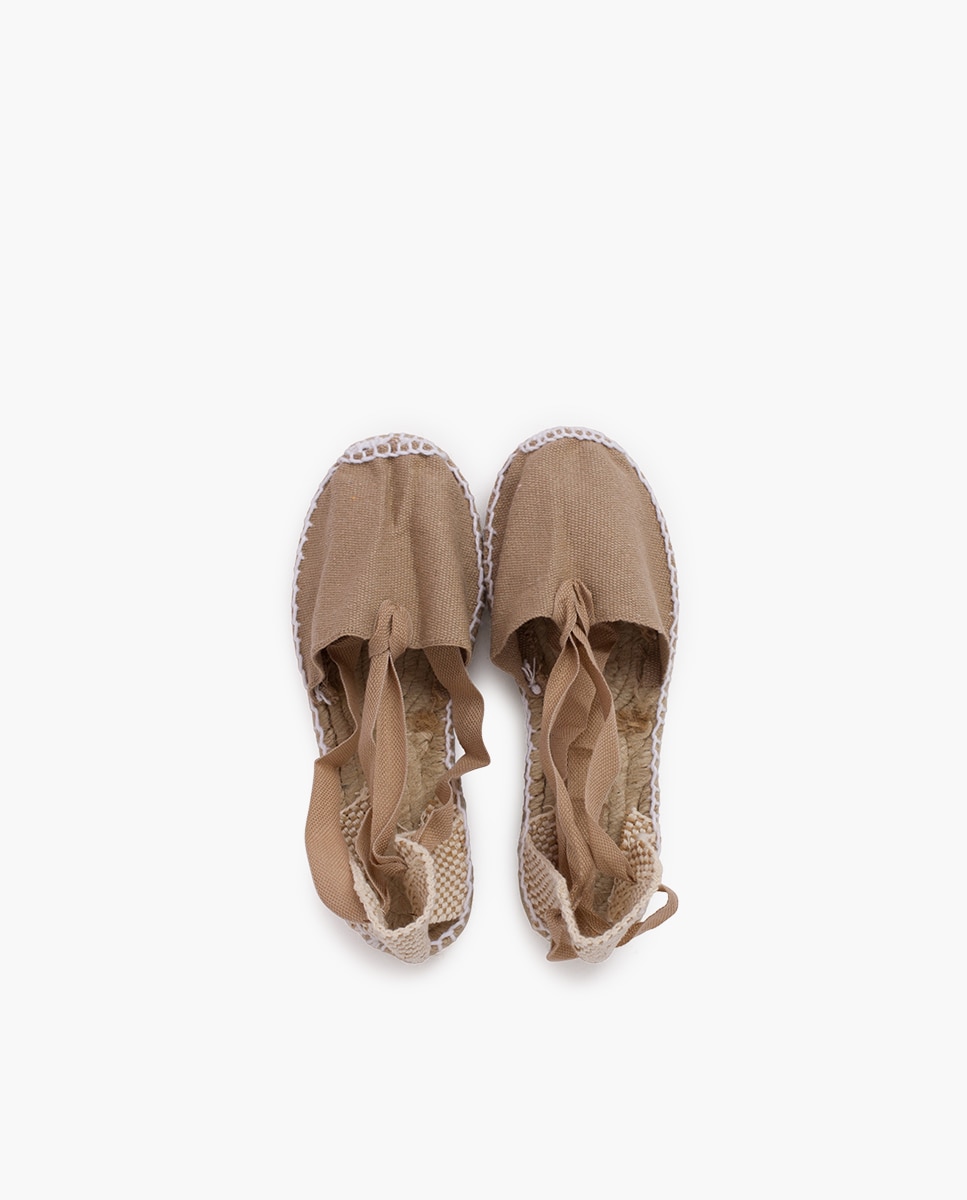 Alpargatas de niña valencianas lisas - Pisamonas - Beige Beige-4