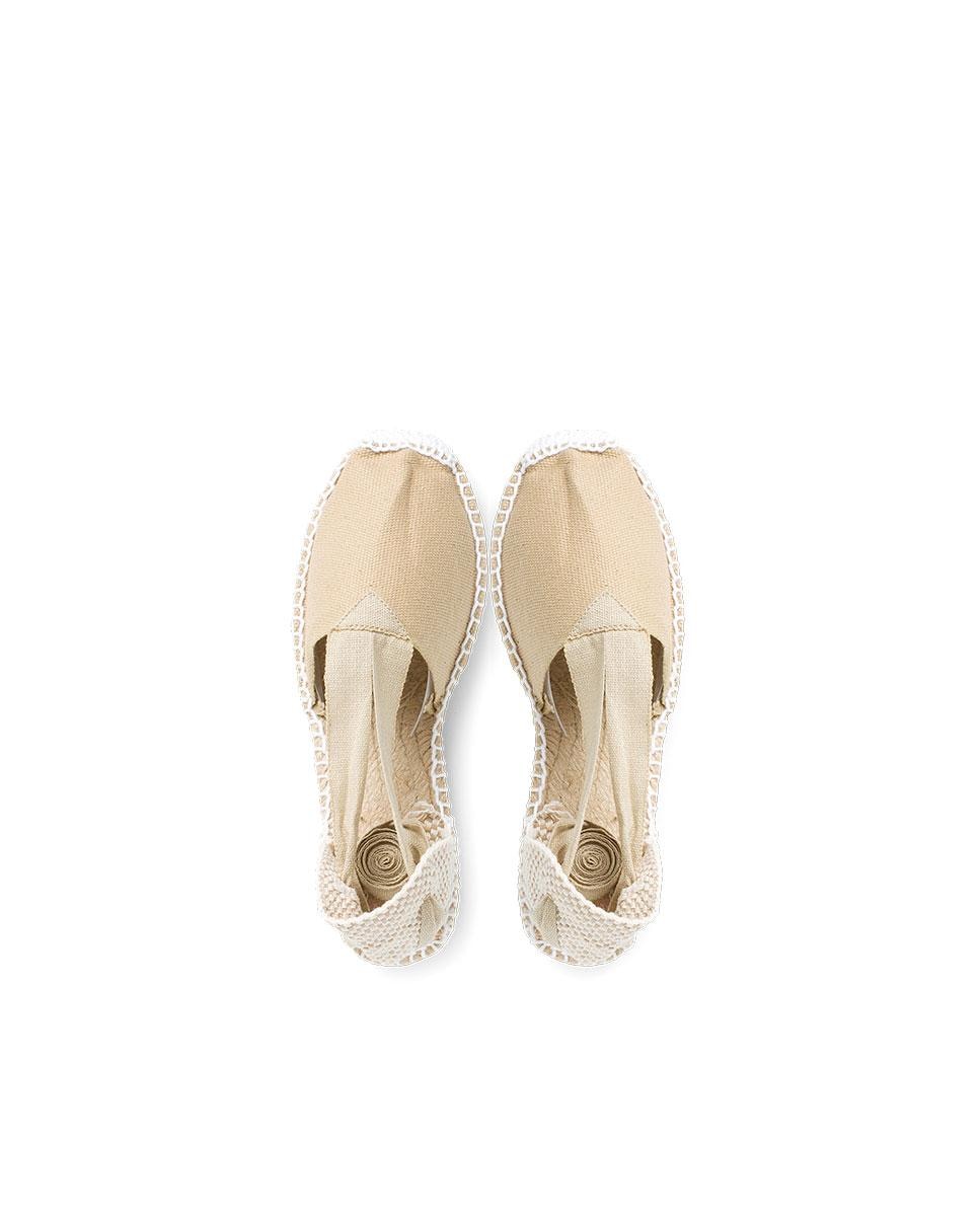 Alpargatas de niña valencianas lisas - Pisamonas - Beige Beige-5