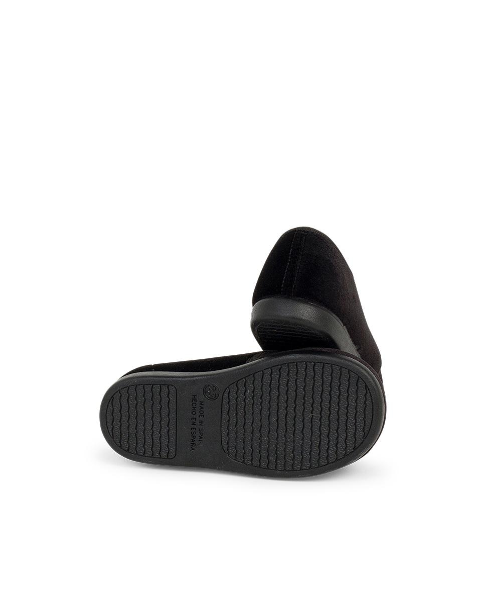 Zapato de cordones de bebé terciopelo cordon faya - Pisamonas - Negro Negro-3