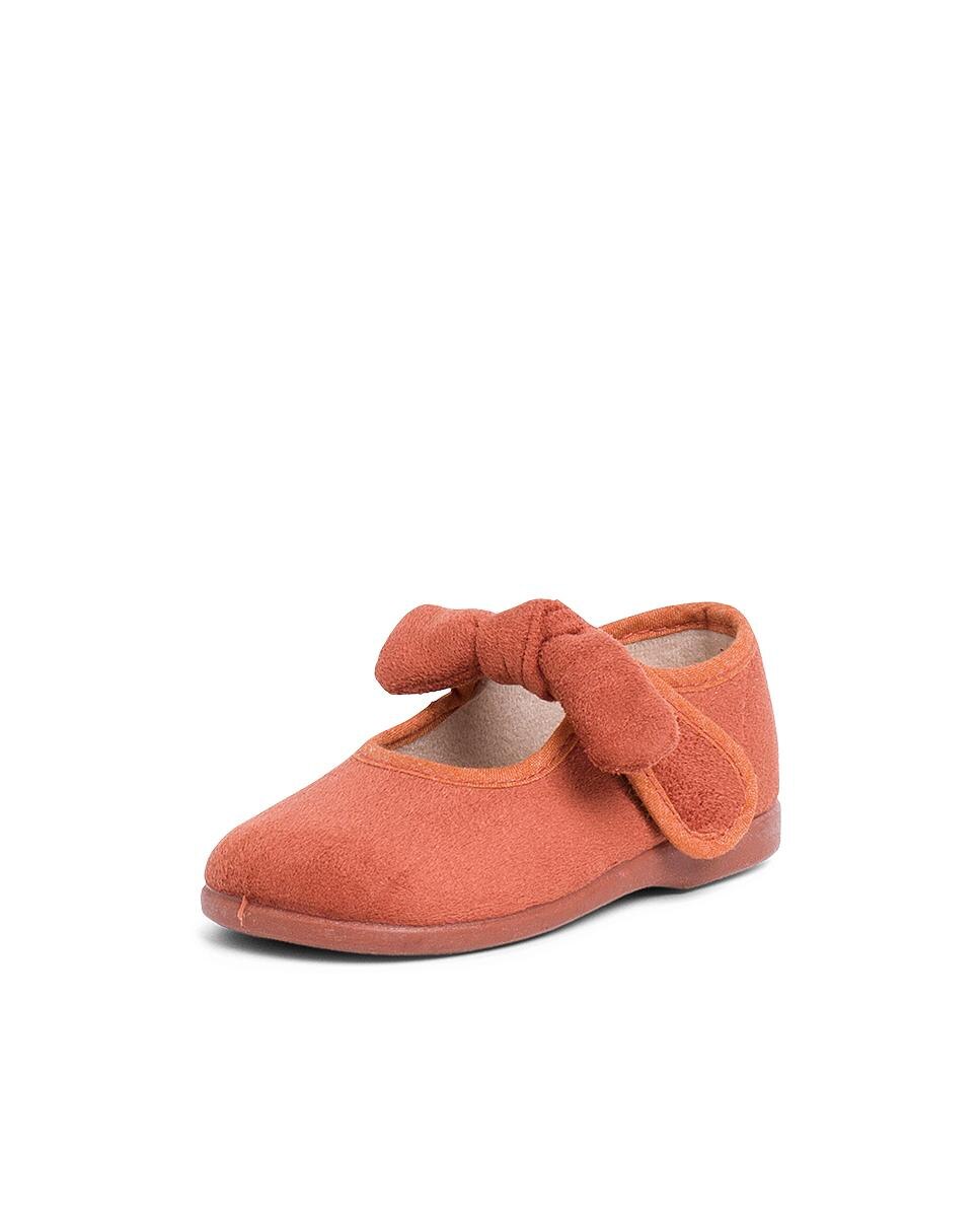 Merceditas de bebé bamara cinta adherente lazo - Pisamonas - Naranja Naranja-2