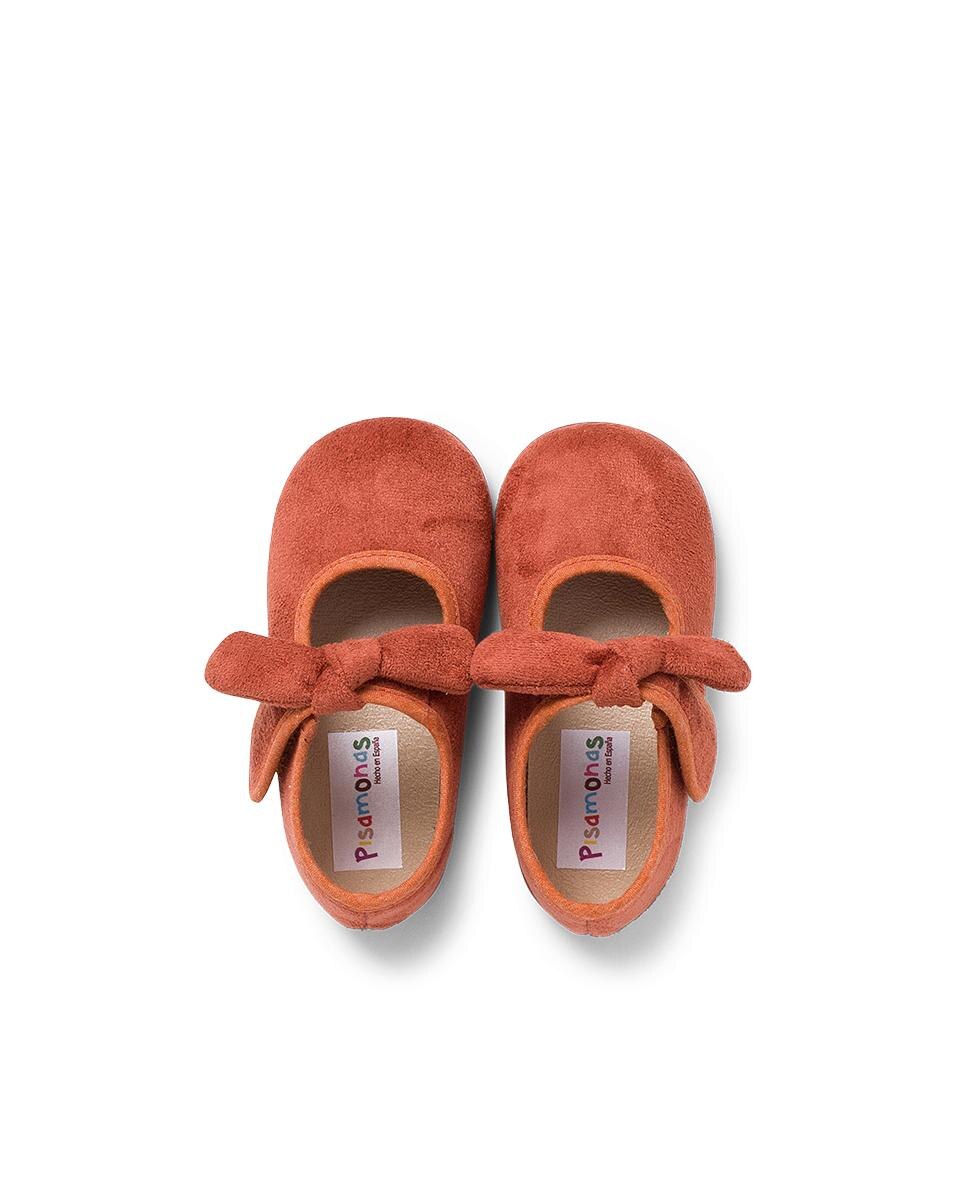 Merceditas de bebé bamara cinta adherente lazo - Pisamonas - Naranja Naranja-5