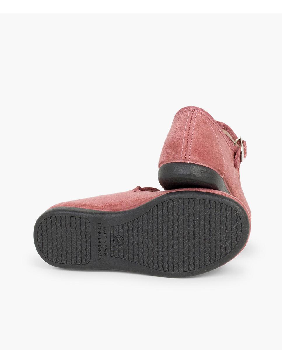 Merceditas de niña bamara hebilla japonesa - Pisamonas - Rosa Rosa-3