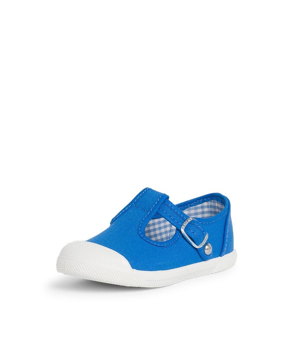 Pepitos de bebé lona puntera goma tipo pepitos - Pisamonas - Azul / Blanco Azul / Blanco-2