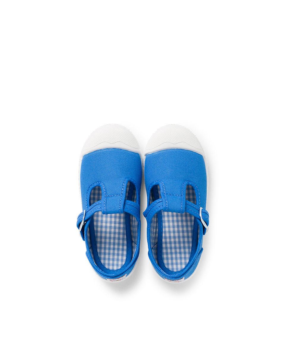 Pepitos de bebé lona puntera goma tipo pepitos - Pisamonas - Azul / Blanco Azul / Blanco-5