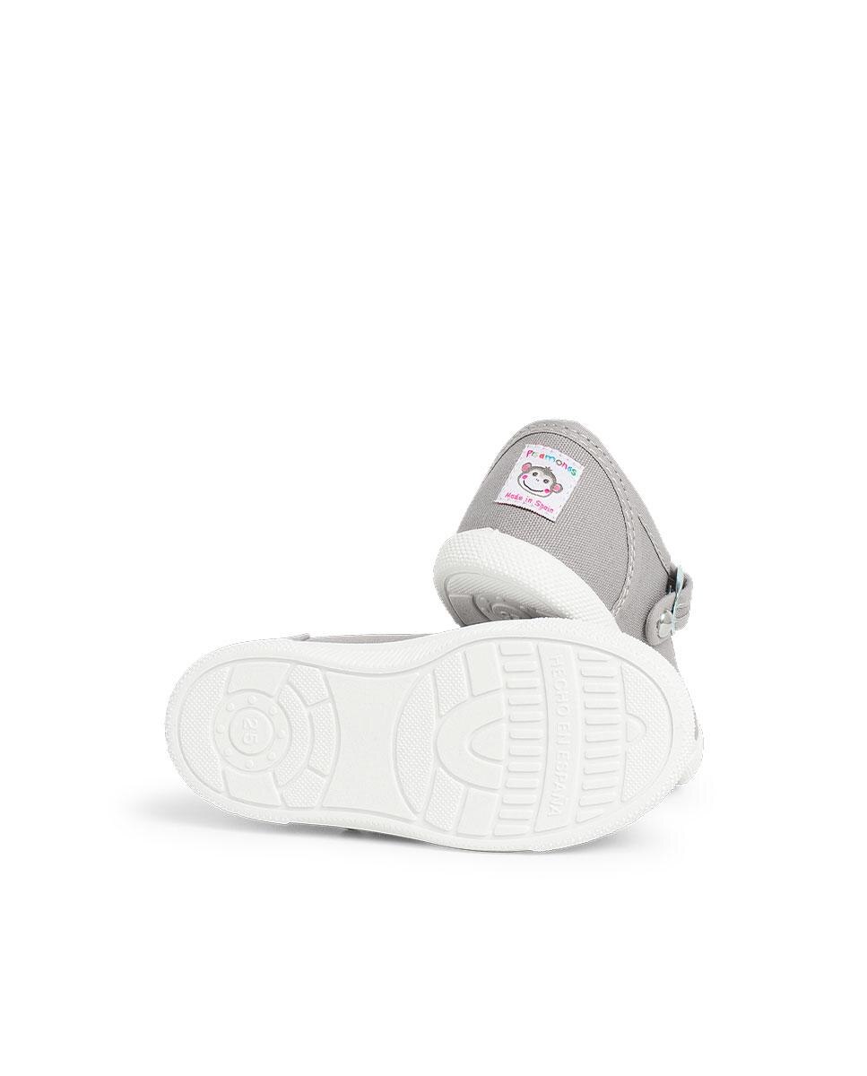 Pepitos de bebé lona puntera goma tipo pepitos - Pisamonas - Gris Gris-3