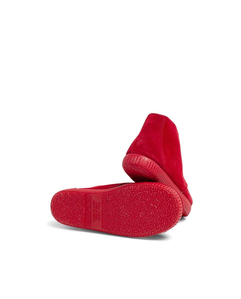 Botas de bebé niño en serraje con cierre de cordones - Pisamonas - Burdeos Burdeos-2