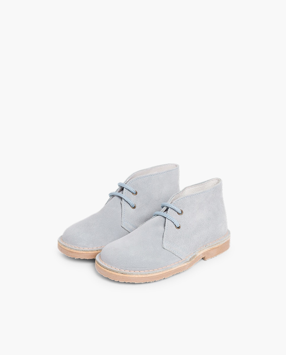 Botas de niños botas safari cordones - Pisamonas - Azul claro Azul claro-3