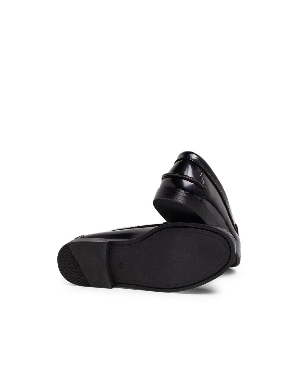 Mocasines de niña de piel de estilo clásico - Pisamonas - Negro Negro-3