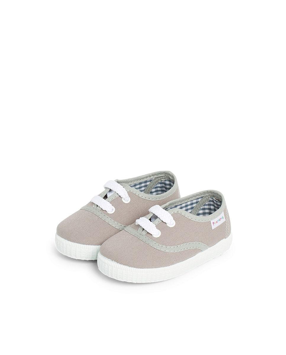 Imagen 4 de Zapatillas deportivas de bebé de cordones - Gris Gris