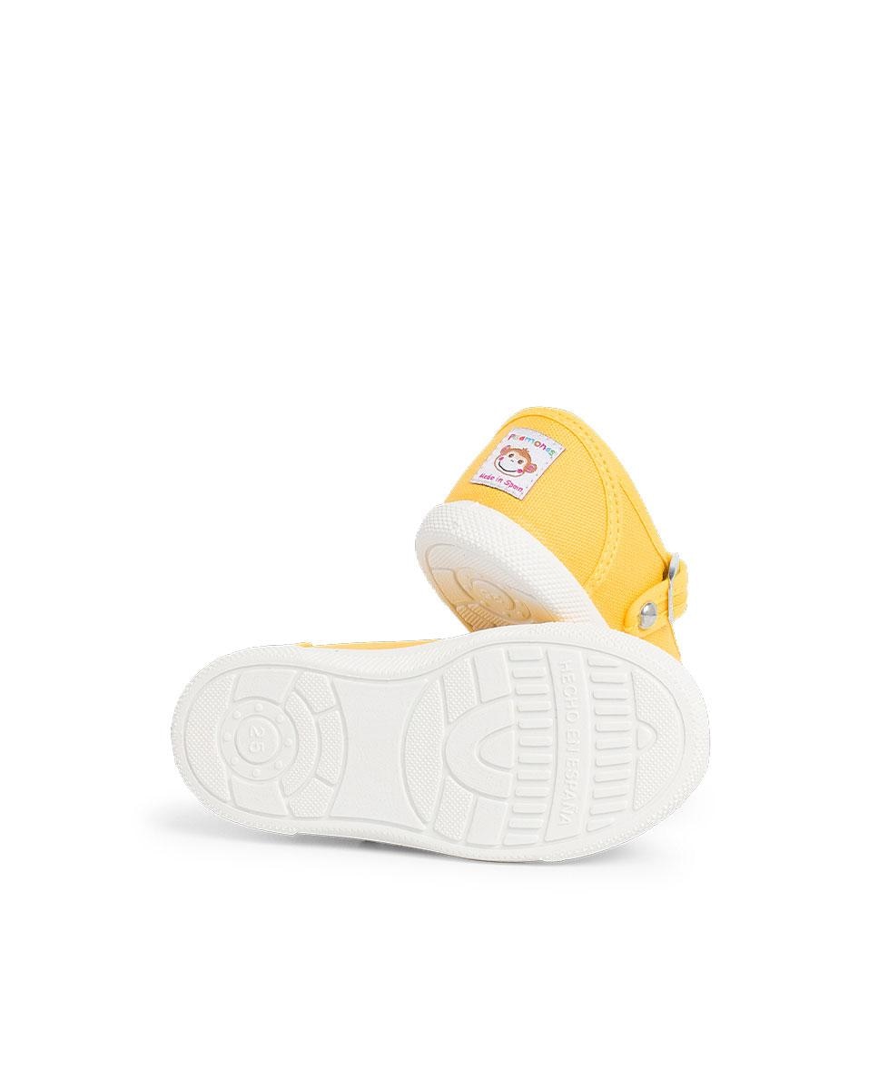 Pepitos de bebé lona puntera goma tipo pepitos - Pisamonas - Amarillo Amarillo-3