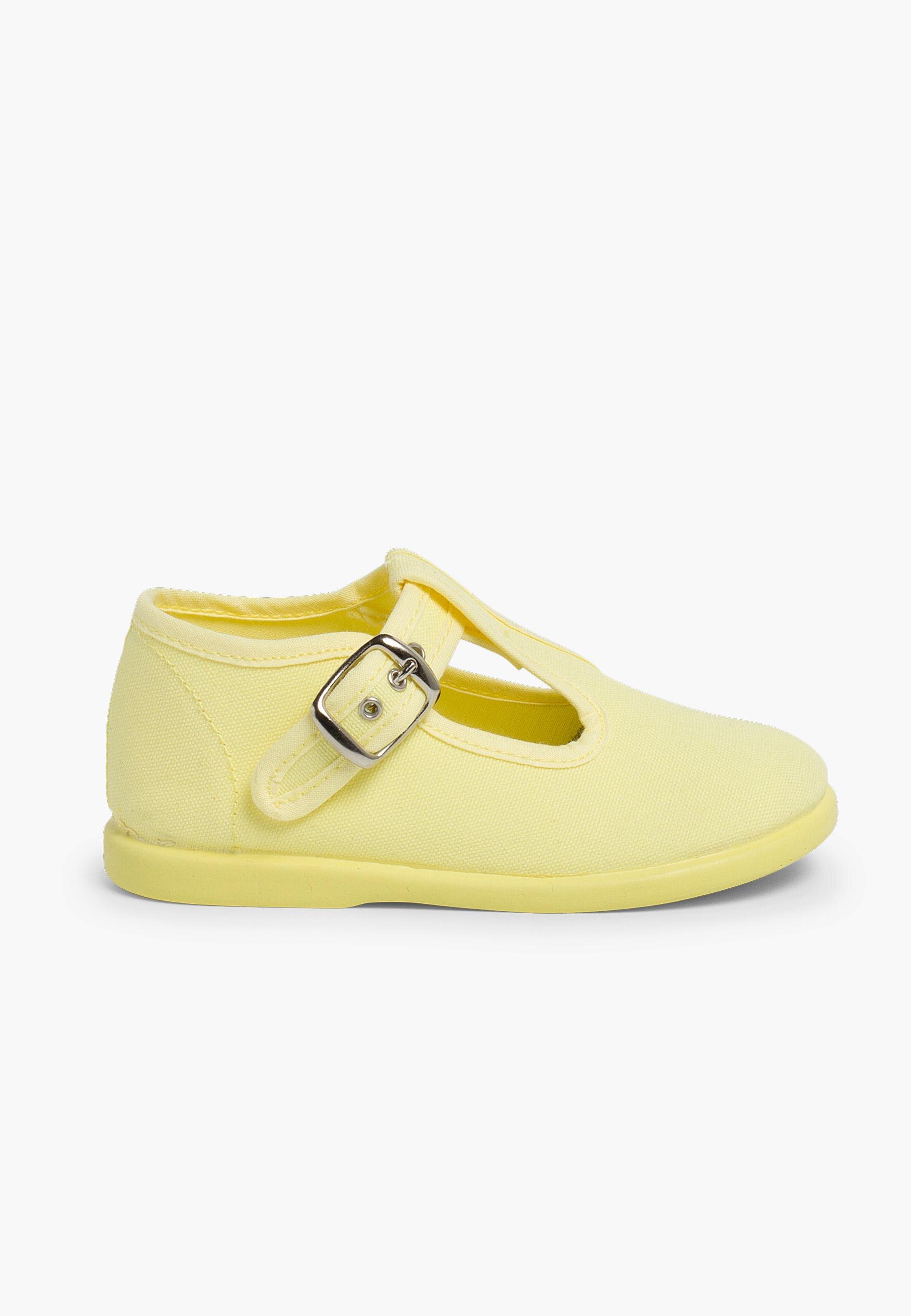 Pepitos de bebé tela hebilla - Pisamonas - Amarillo Amarillo-1