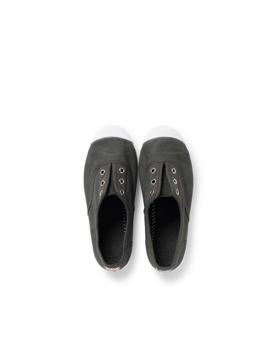 Zapatillas Lona Punta Goma Sin Cordones en arena - Pisamonas - Gris / Blanco Gris / Blanco-5