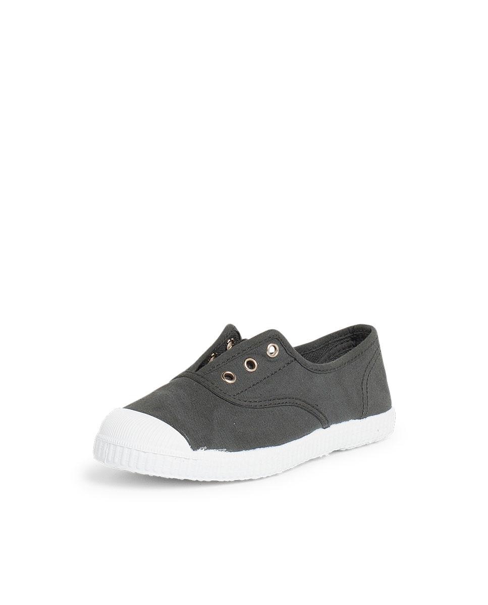 Zapatillas Lona Punta Goma Sin Cordones en arena - Pisamonas - Gris oscuro Gris oscuro-2