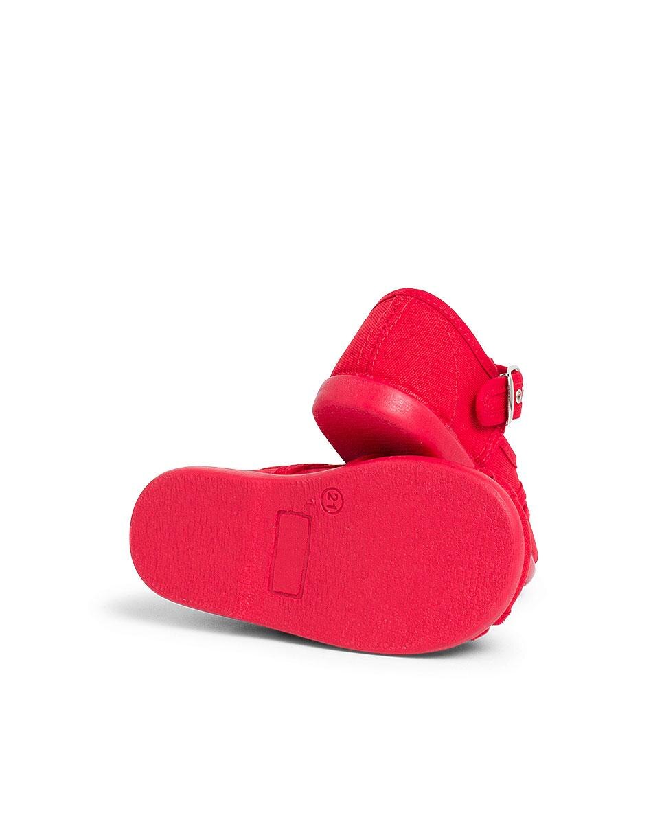 Pepitos de bebé de lona abiertos - Pisamonas - Rojo Rojo-3
