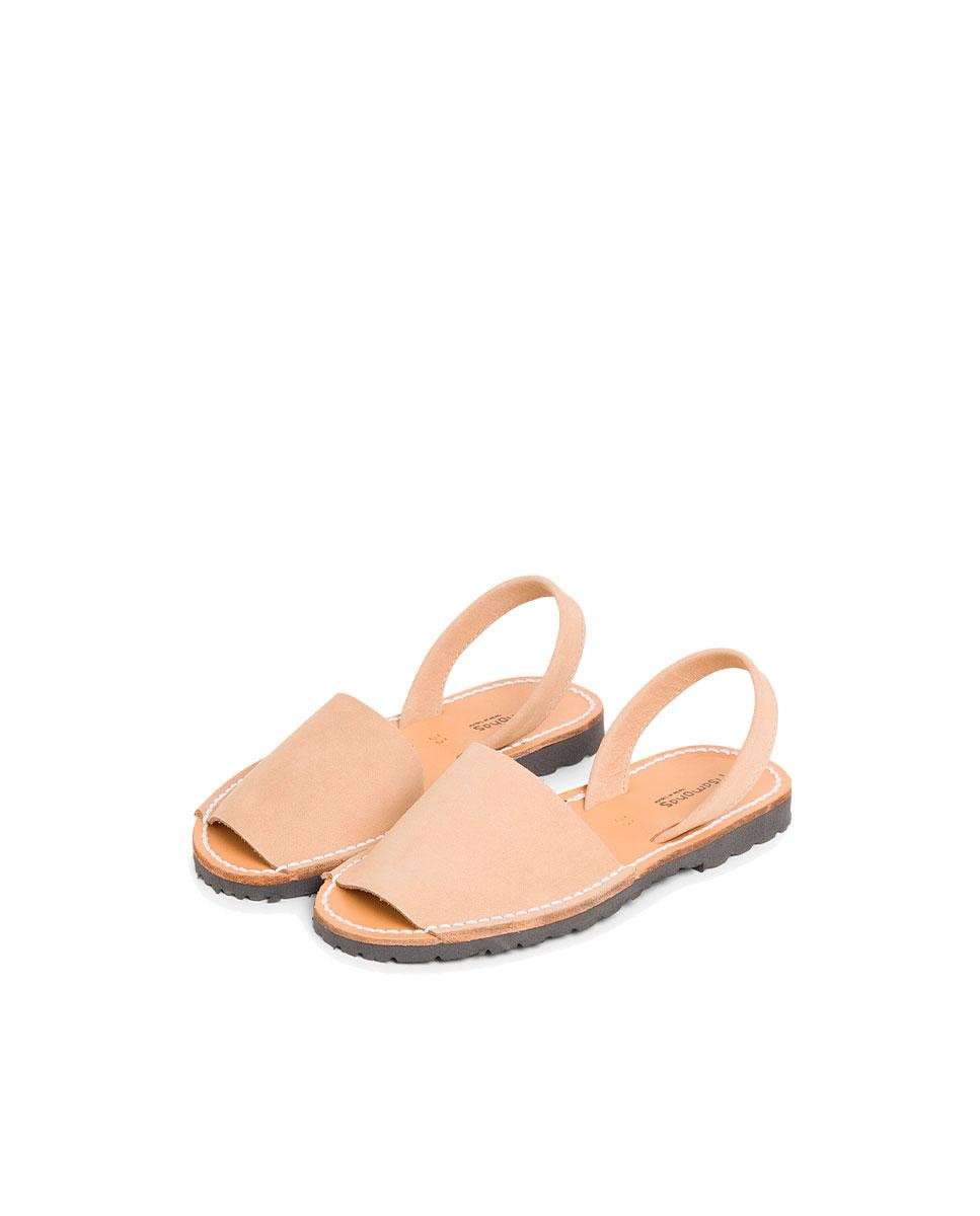 Menorquinas de niños de nobuck - Pisamonas - Beige Beige-3