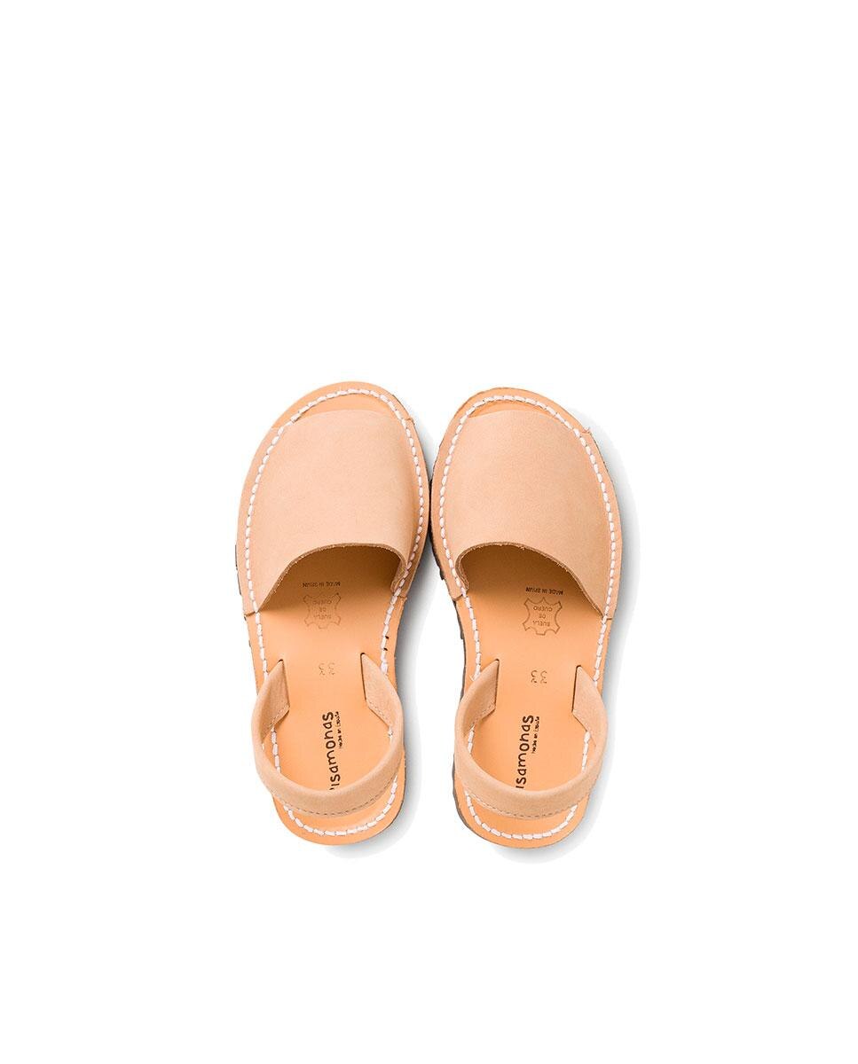 Menorquinas de niños de nobuck - Pisamonas - Beige Beige-4