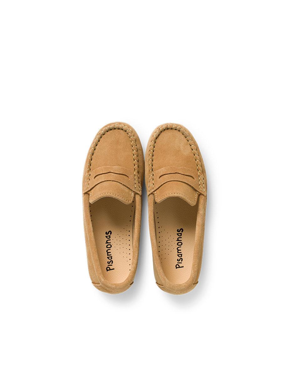 Mocasines de niños serraje antifaz - Pisamonas - Beige Beige-5