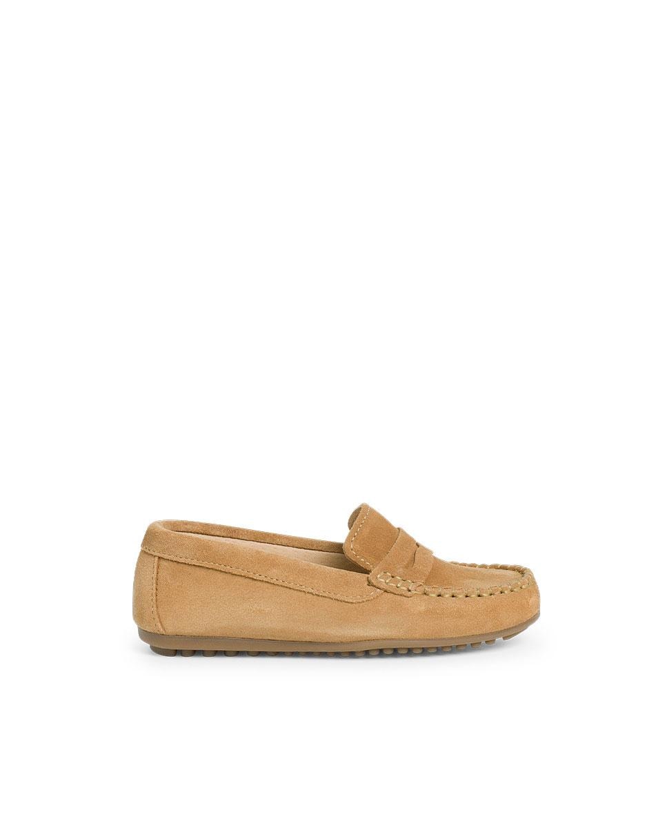 Pisamonas - Mocasines de niños serraje antifaz.