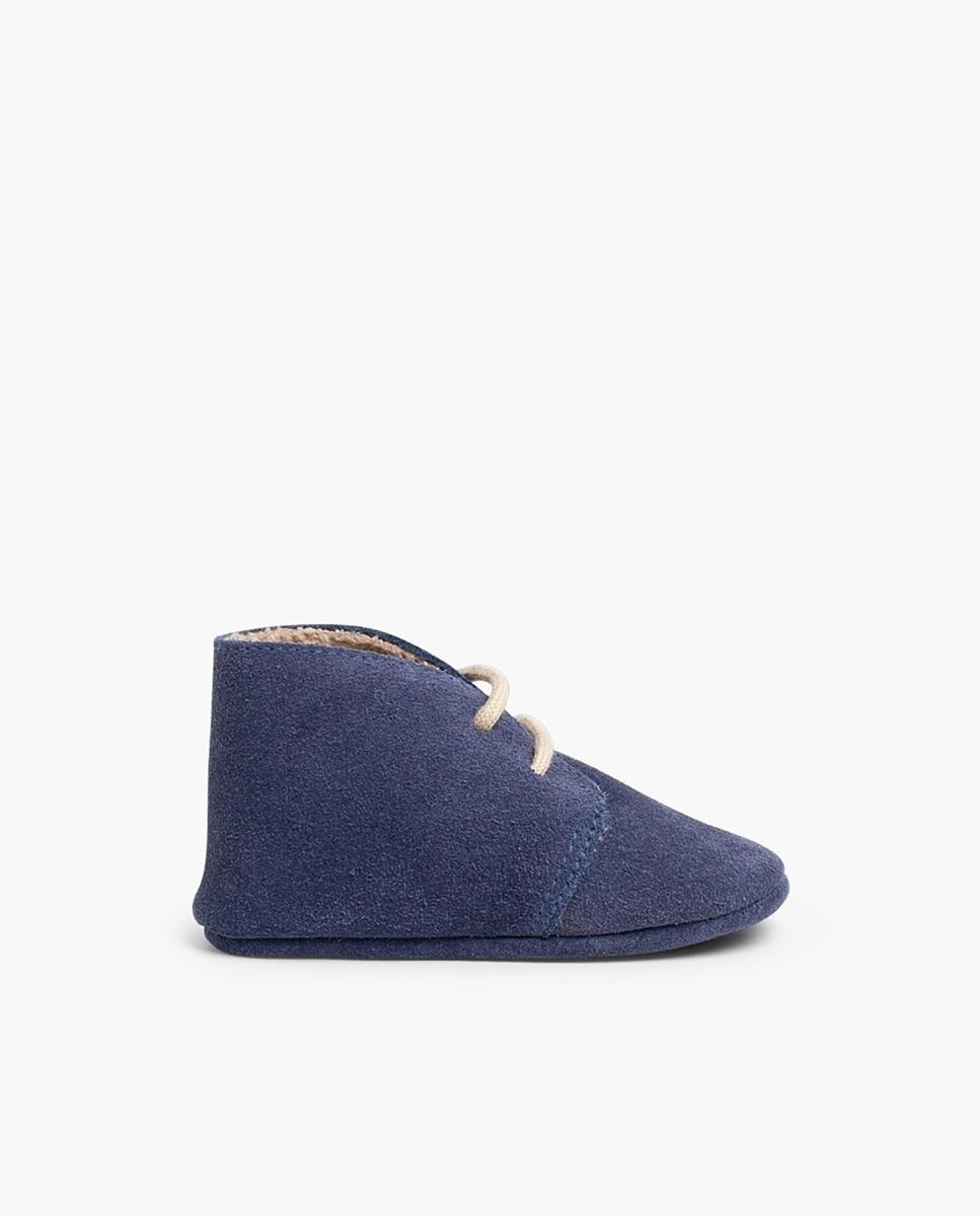 Botas pisacacas de bebé de piel - Pisamonas - Azul claro Azul claro-1