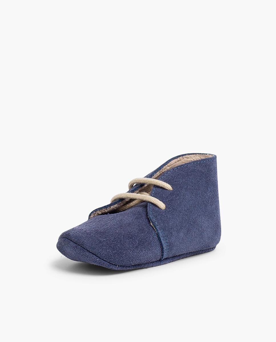Botas pisacacas de bebé de piel - Pisamonas - Azul claro Azul claro-2