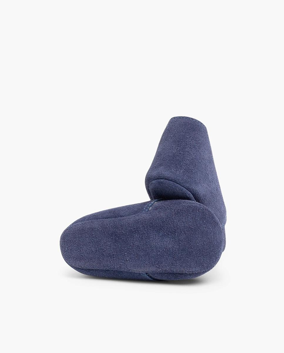 Botas pisacacas de bebé de piel - Pisamonas - Azul claro Azul claro-3