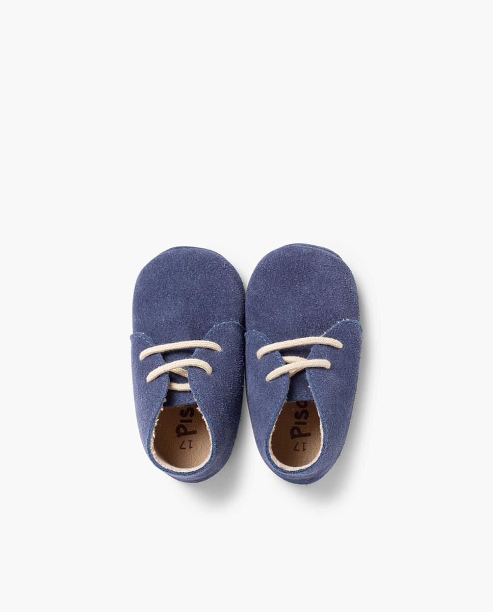 Botas pisacacas de bebé de piel - Pisamonas - Azul claro Azul claro-5