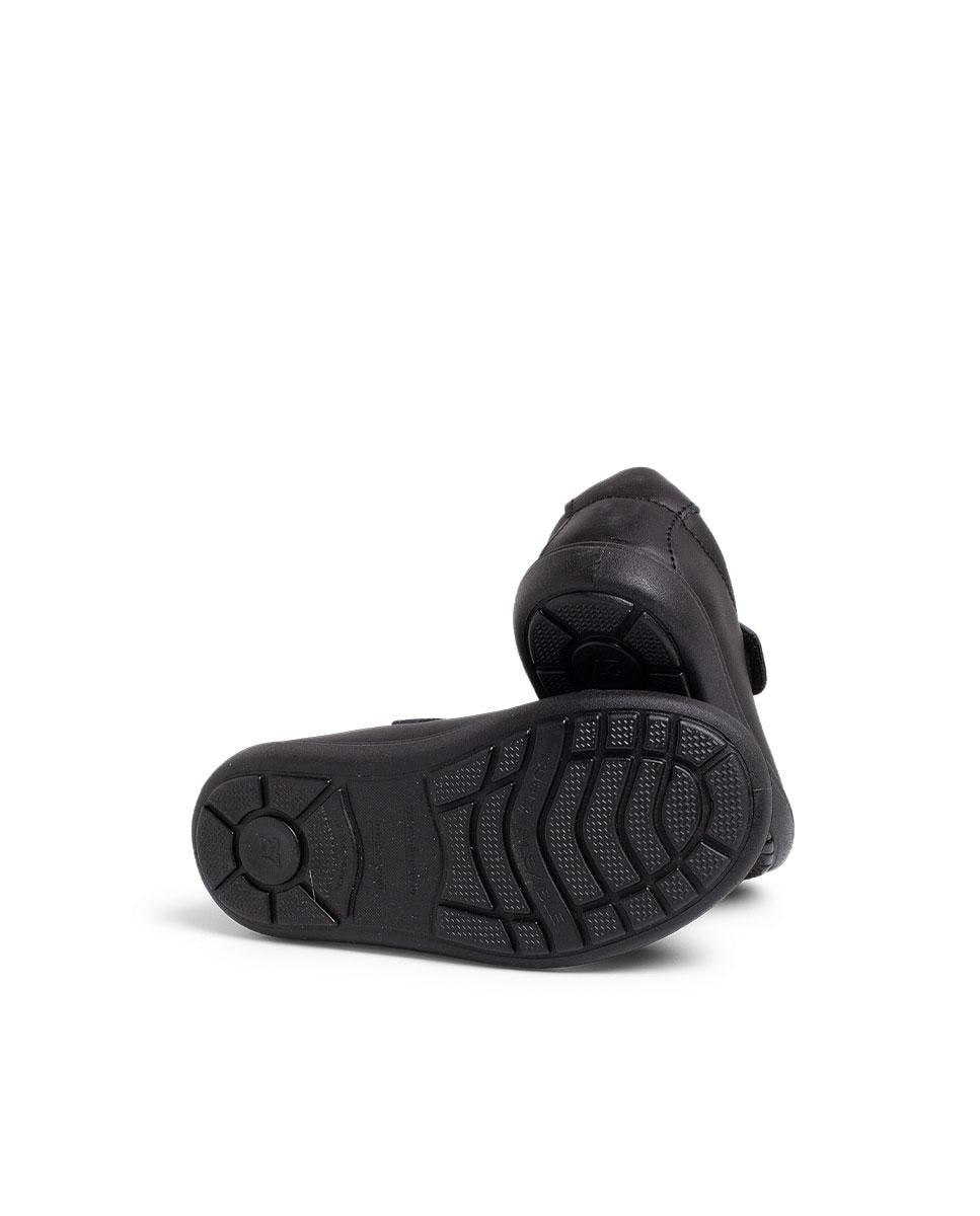 Merceditas de niña de piel lavable - Pisamonas - Negro Negro-3