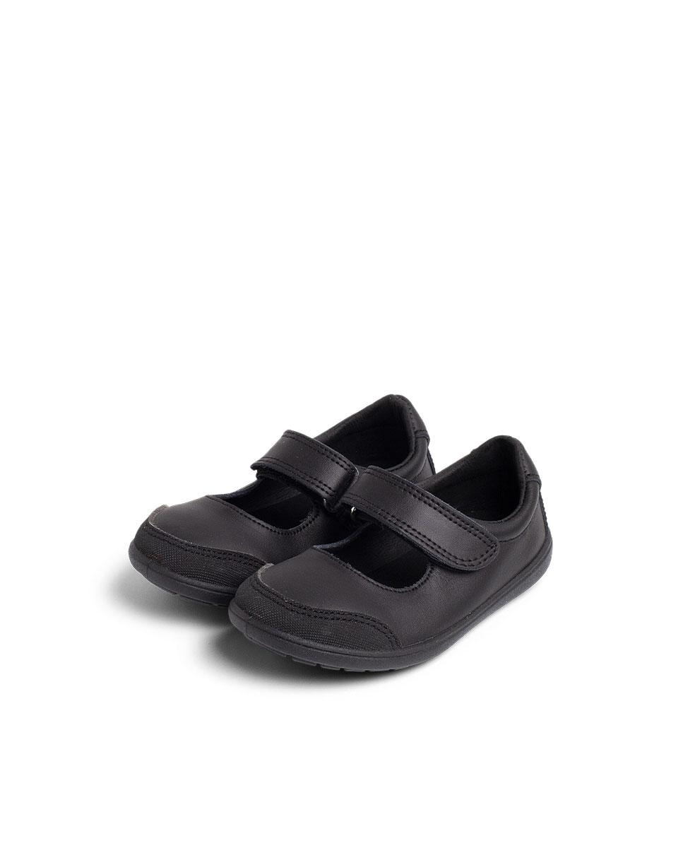Merceditas de niña de piel lavable - Pisamonas - Negro Negro-4
