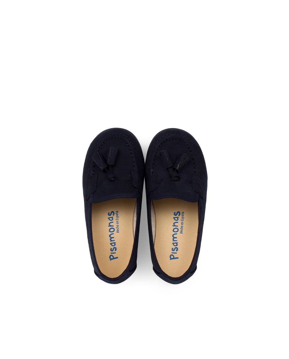 Mocasines de niño con borlas en serratex - Azul marino Azul marino-5