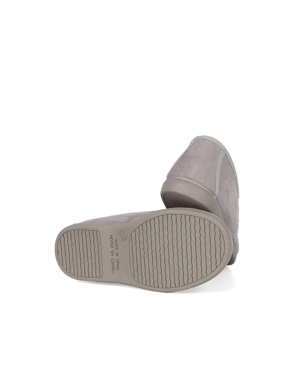 Mocasines de niño con borlas en serratex - Gris Gris-3