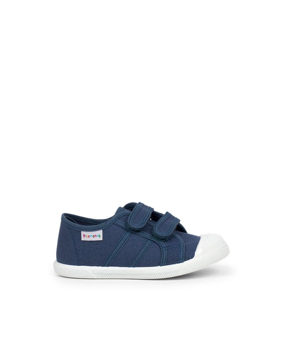Pisamonas - Zapatillas de lona de niños lona cinta adherente.
