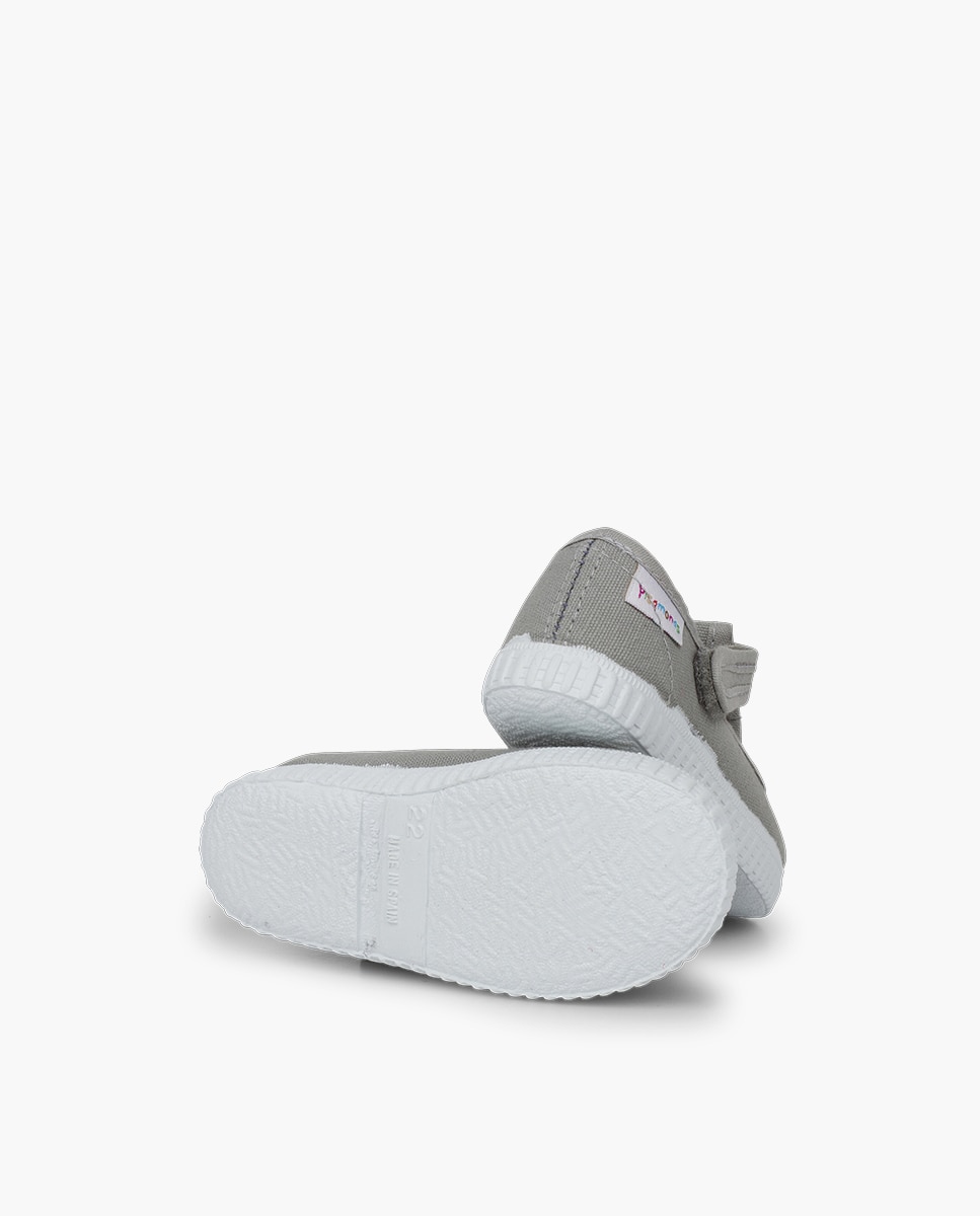 Pepitos Niños cinta adhesiva tipo zapatilla en blanco - Pisamonas - Gris Gris-2