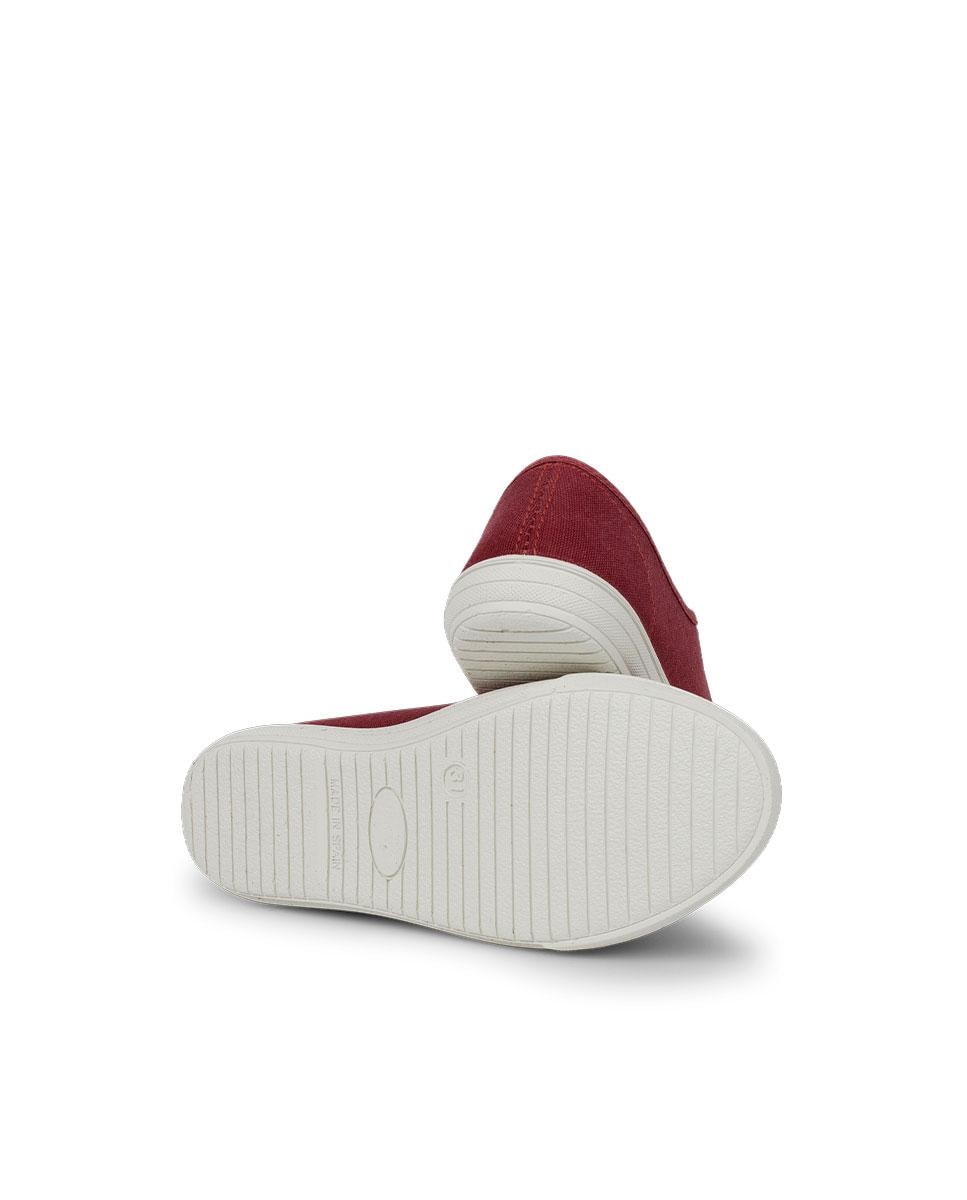 Imagen 4 de Zapatillas Tela Punta Goma Cordones en rosa - Pisamonas - Granate Granate