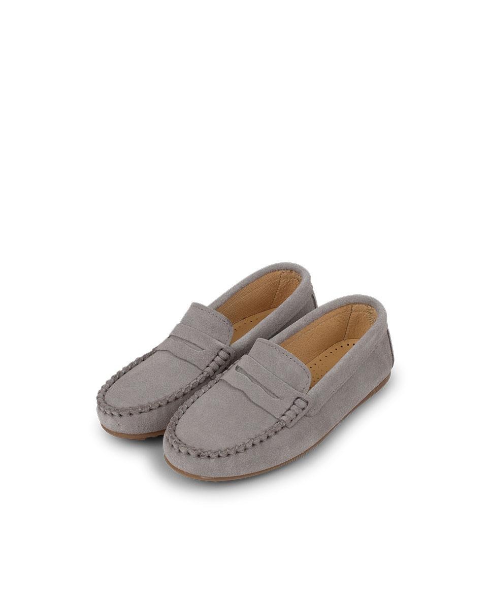 Mocasines de niños serraje antifaz - Pisamonas - Gris claro Gris claro-4