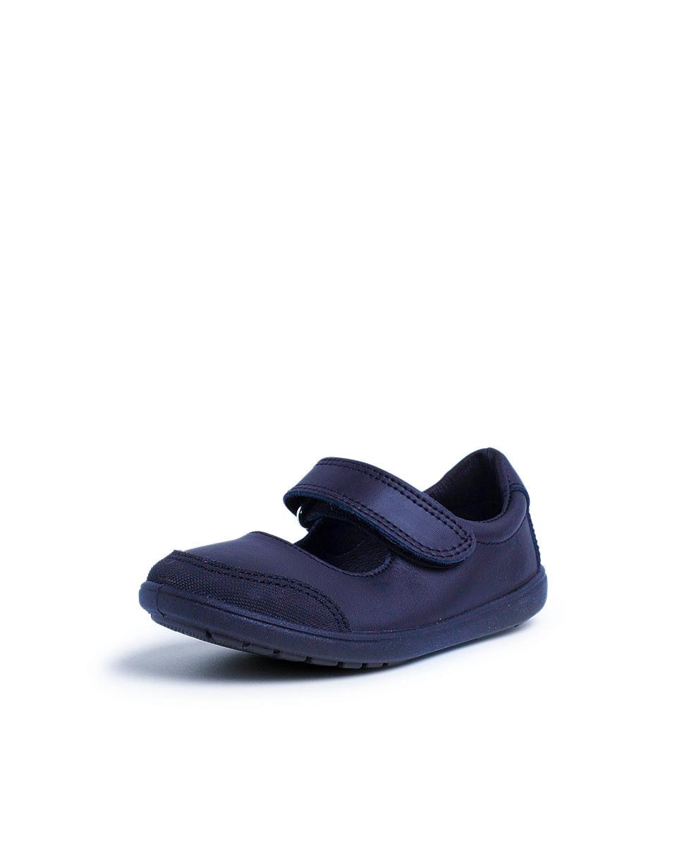 Merceditas de niña de piel lavable - Pisamonas - Azul marino Azul marino-2