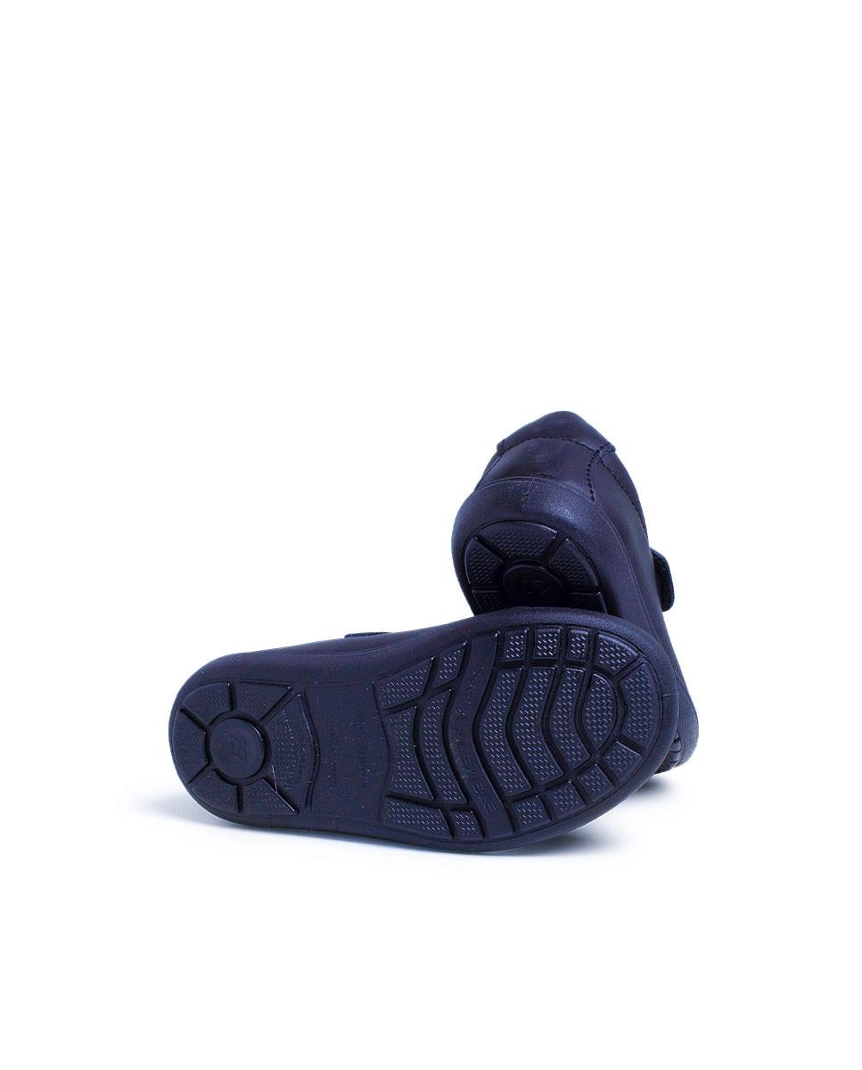 Merceditas de niña de piel lavable - Pisamonas - Azul marino Azul marino-3