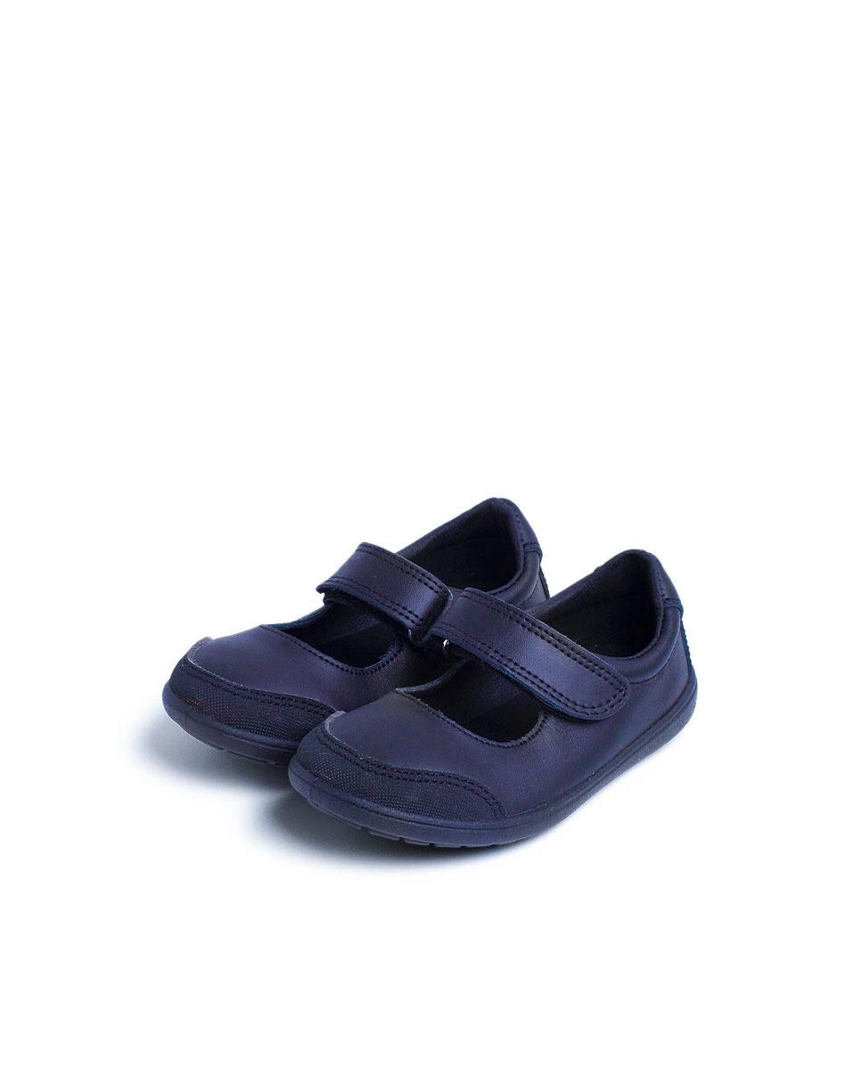 Merceditas de niña de piel lavable - Pisamonas - Azul marino Azul marino-4